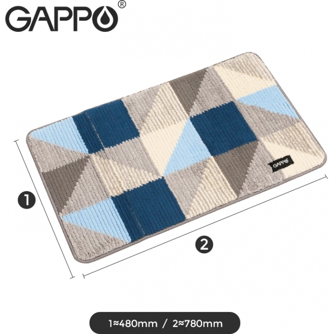 Коврик для ванной GAPPO G85412