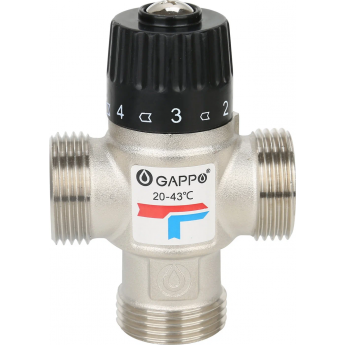 Термостатический смесительный клапан для систем отопления и ГВС GAPPO G1442.05 3/4 Термостатический смесительный клапан для систем отопления и ГВС GAPPO G1442.05 3/4