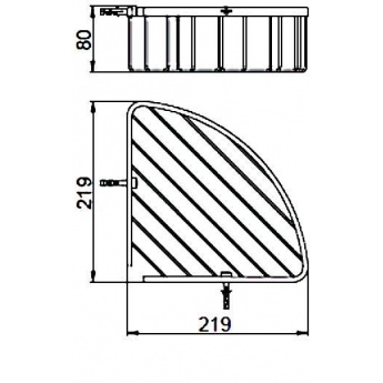 Угловая полка корзина в ванную GAPPO G334